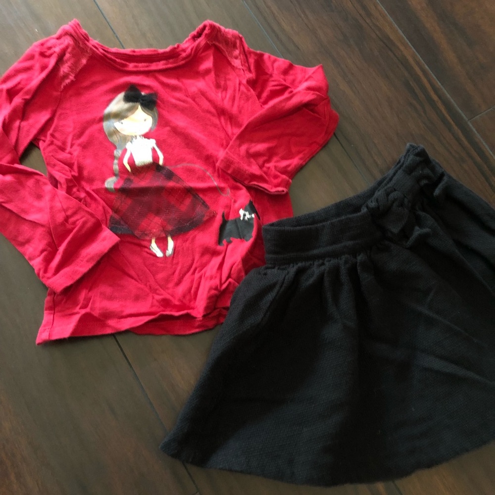 2t/3t adorable skirt outfit